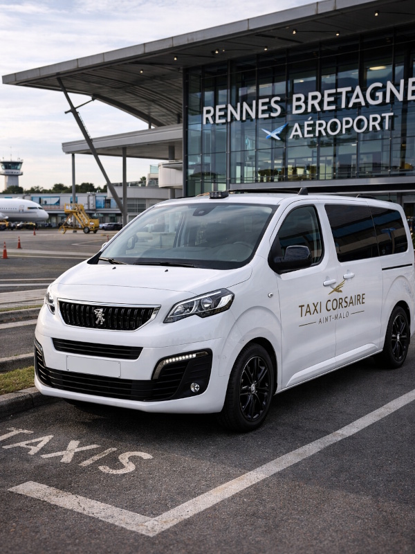 Transfert taxi Saint-Malo gare SNCF et aéroport Rennes Dinard